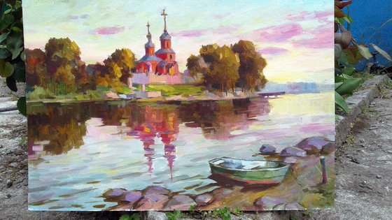 Ukrainian landscape with a church