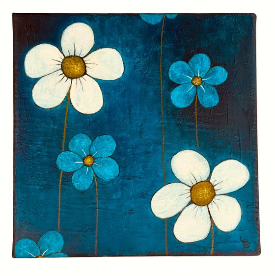 The blue daisies