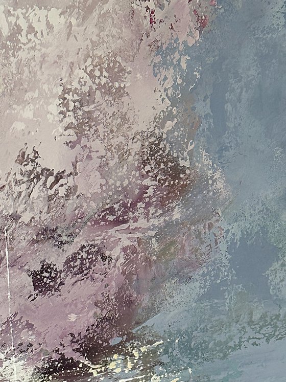 Violet Pink Sky Over Deep Waters