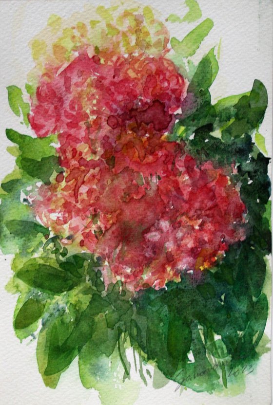 Hydrangea II / ORIGINAL WATERCOLOR PAINTING