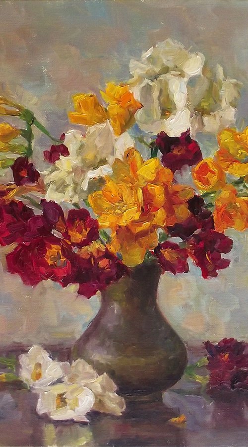 Freesias by Vachagan Manukyan