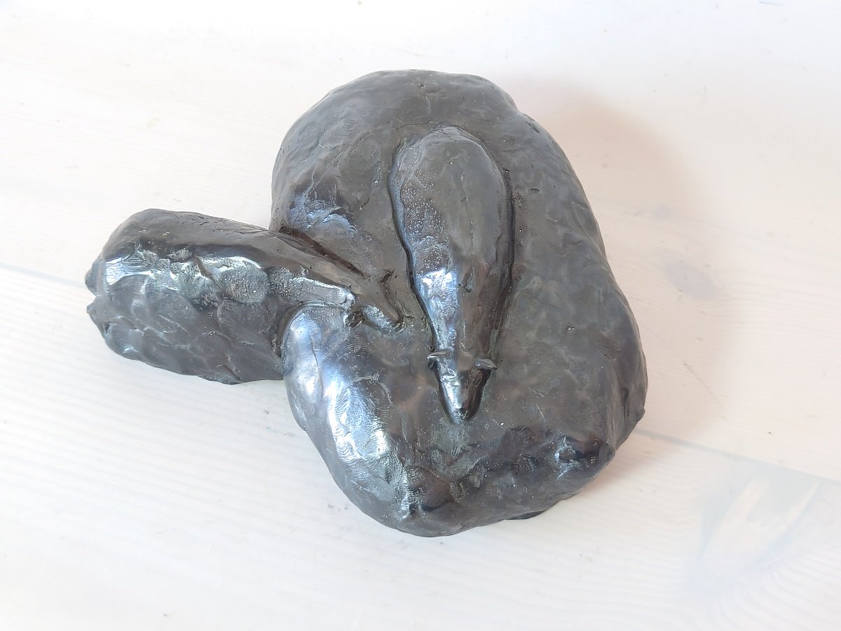 Impressionistic Bronze Sculpture , The Flow Of The Flock By Nerijus Kisielius, 7 X 3, Artwork For Sale On Artfinder