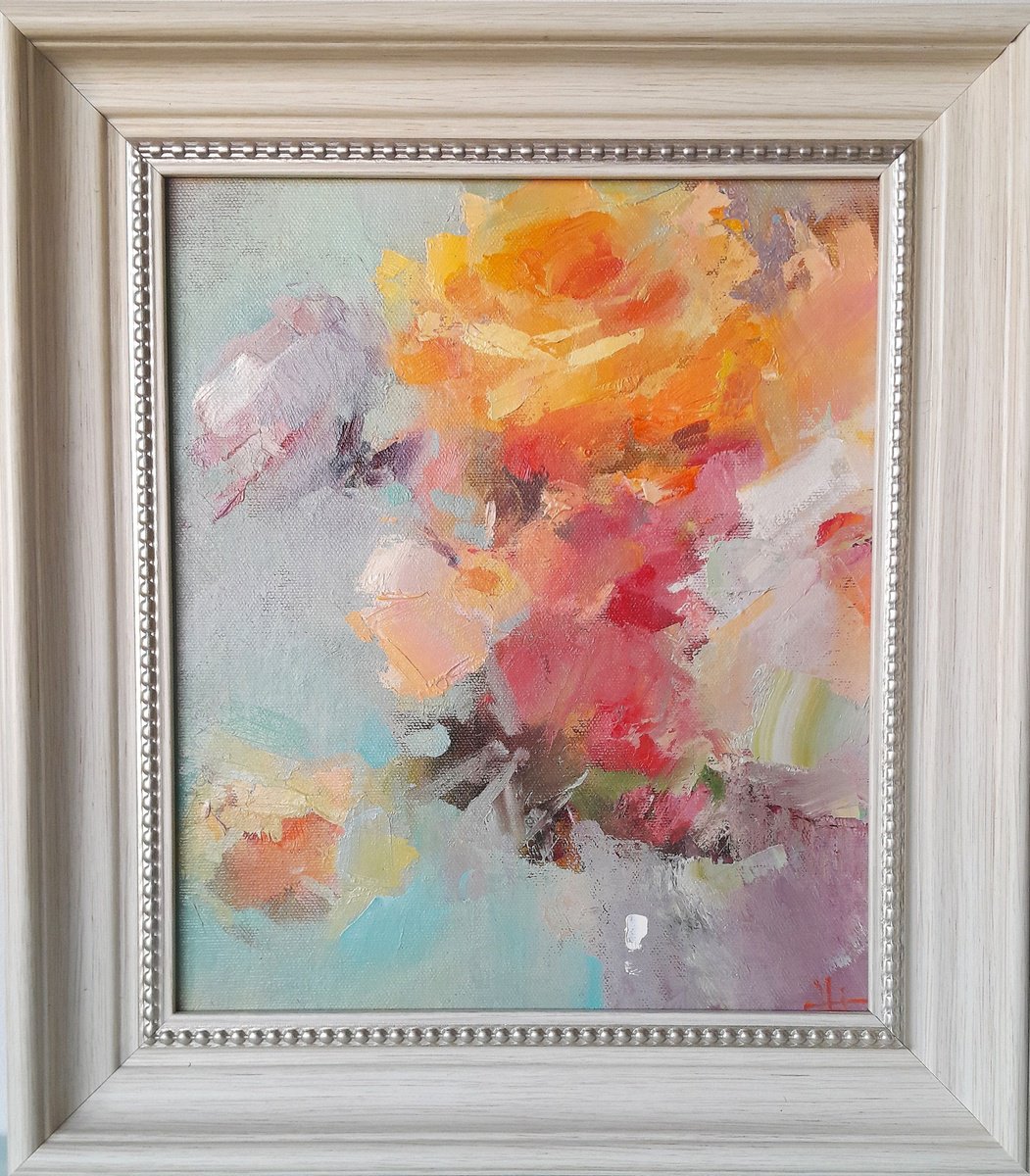 A Study Of A Tea Rose By Tatyana Barinova, 13 X 14, Artwork For Sale On Artfinder