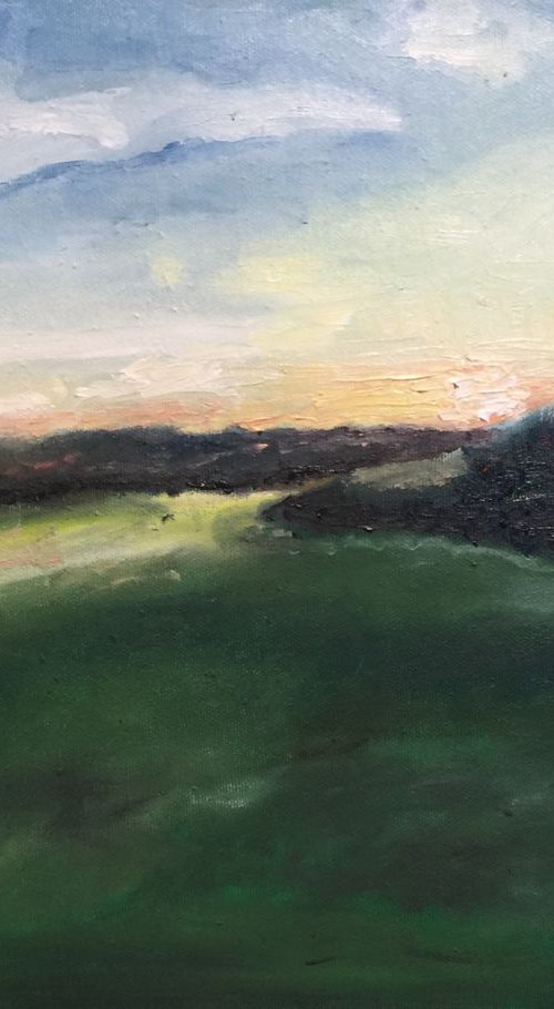 Kent Landscape At Dusk" by Ryan  Louder