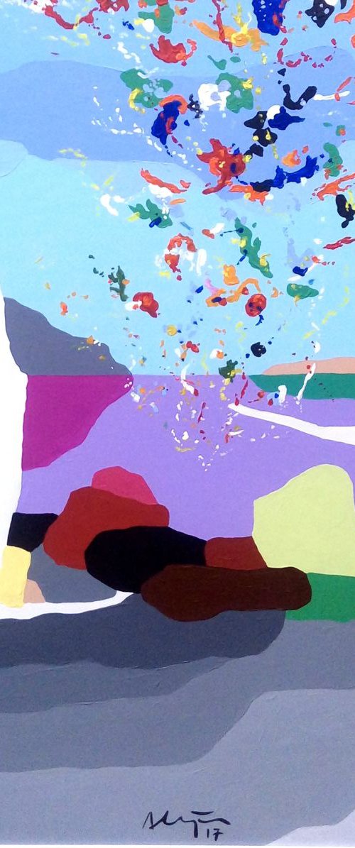 Particles  (pop art, landscape) by Alejos