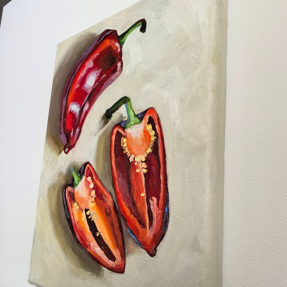 Red Still Life with Paprika