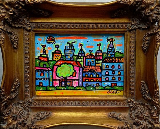 Antique Imaginary View of London