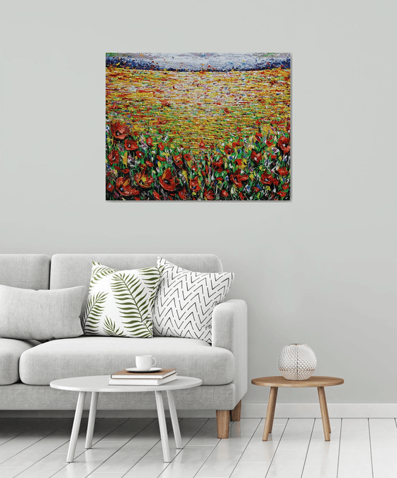 Fiery Poppies Field