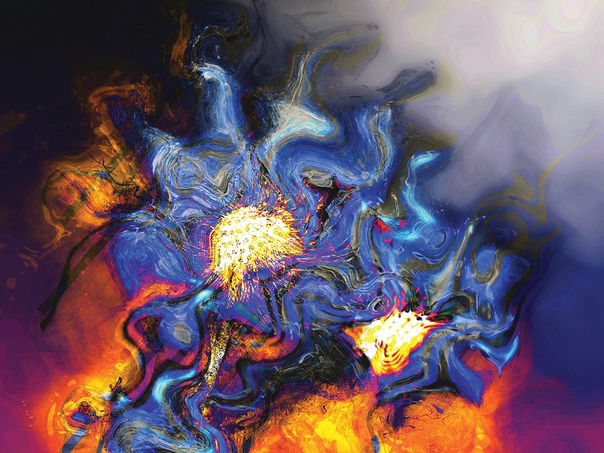 Abstract Botanical Print By Javier Diaz, 80 X 60, Secretos 11, Original Artwork