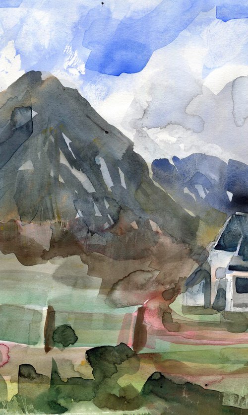 Glen Brittle Hut, Skye by Elizabeth Anne Fox