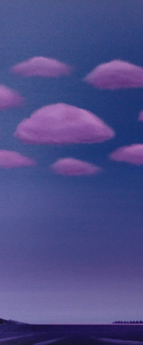 Purple clouds by Nelly van Nieuwenhuijzen