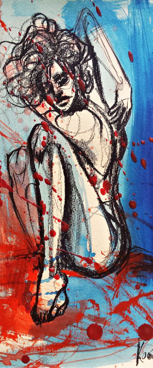 Blue nude by Nevena Kostić