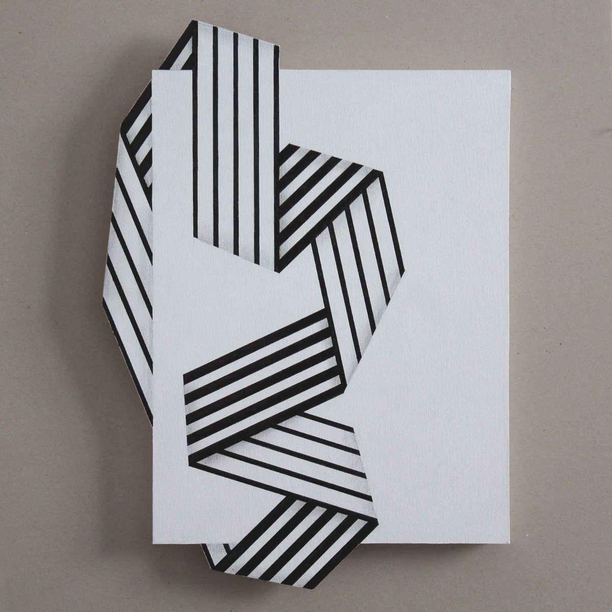 Geometric Abstract Acrylic Painting By Martin Singer, 14 X 19", 8Pnb-24, Original Artwork