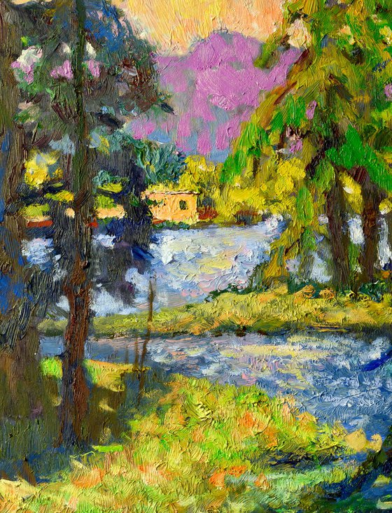 Lake and Pines