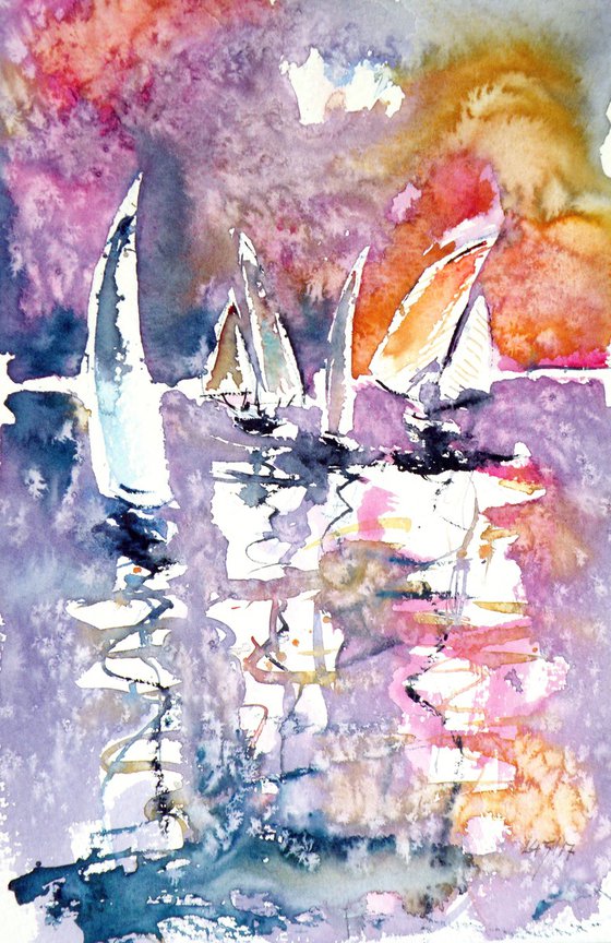 Sailboats resting