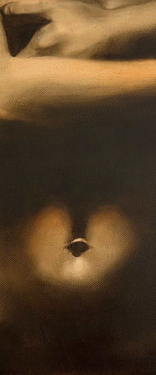 Innocent Lie - Contemporary Sepia Nude by Julia Shilo