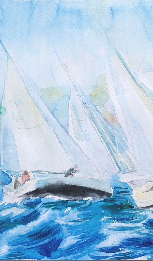 Sailboats by Olga Pascari