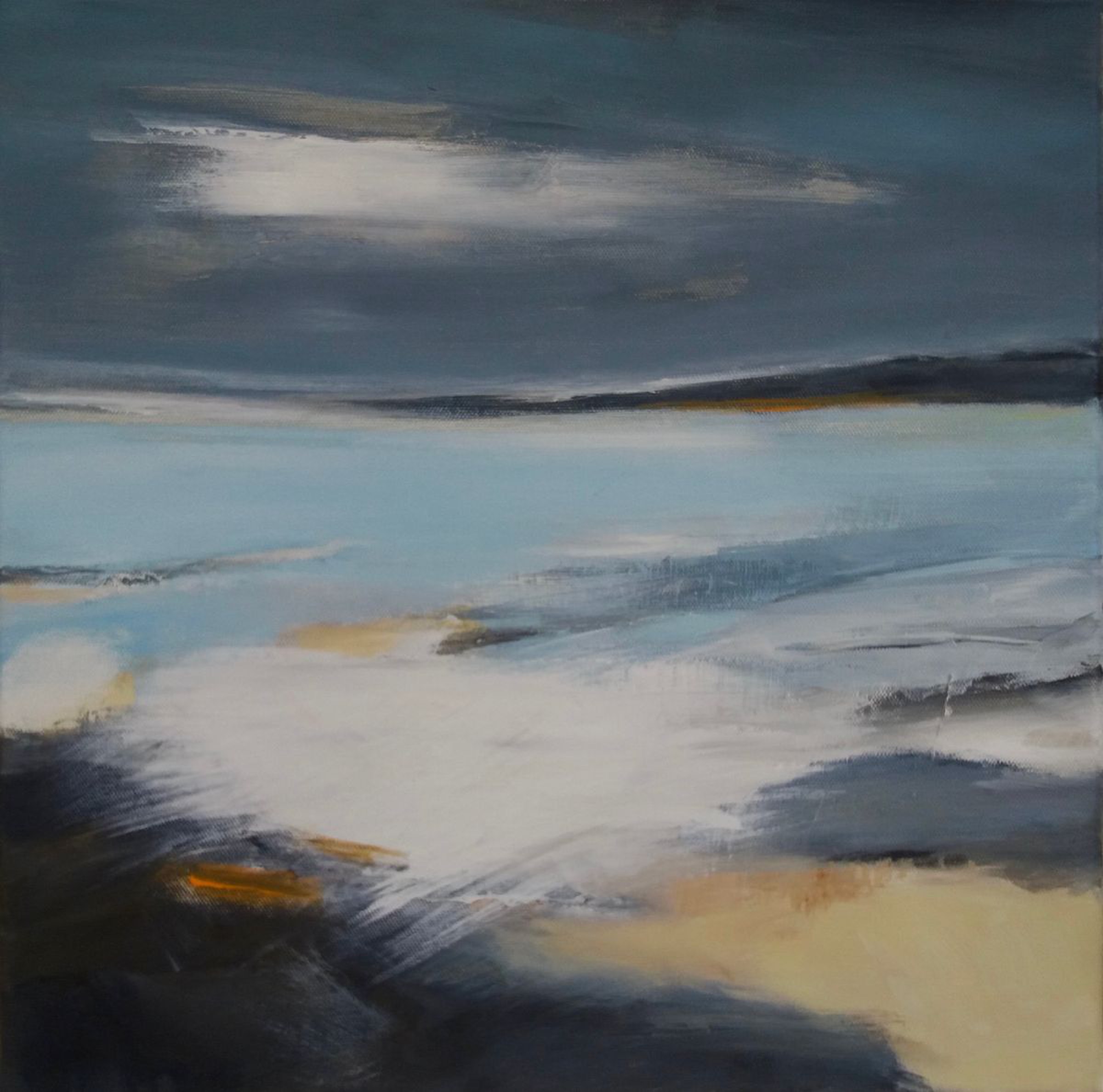 Stormy Sky Acrylic Painting By Nicola Gale Artfinder