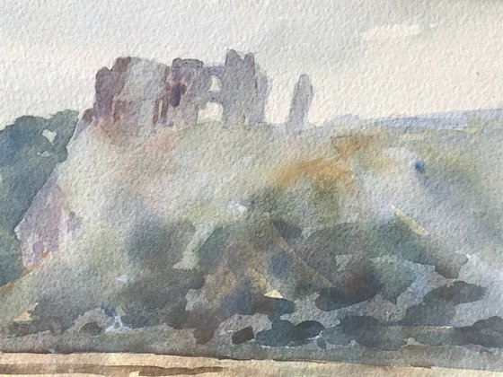 Pennard castle from the bay