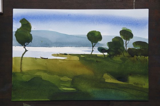 Somewhere by the riverside