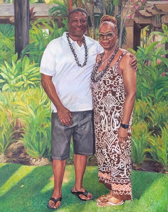 Commission Portraits of Mr. Mitch and Wife