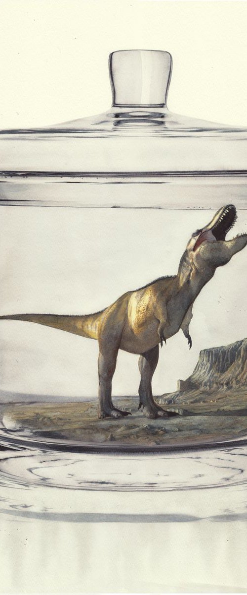 An Dinosaur in a Jar IV - T-REX by REME Jr.