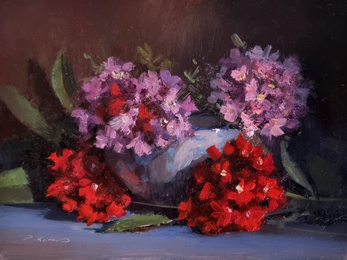 Wild Verbena Flowers by Pascal Giroud