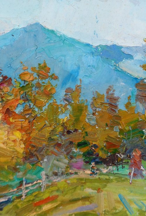 " Autumn in the mountains " by Yehor Dulin