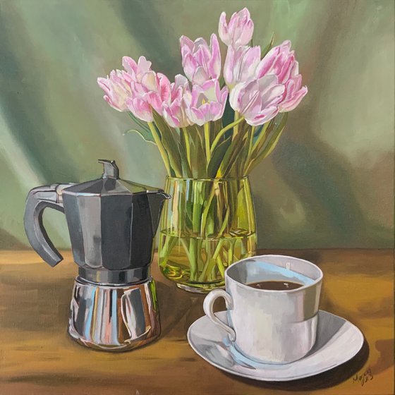 Coffee and Tulips