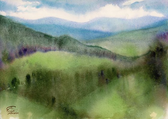Mountains landscape.