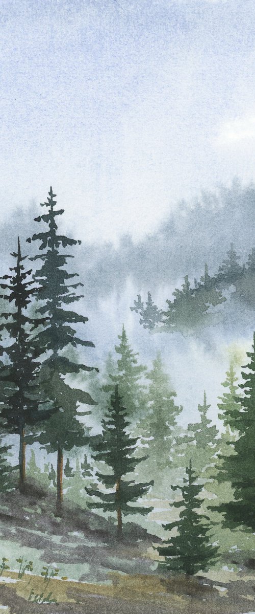 Foggy Forest. by Tetiana Vysochynska