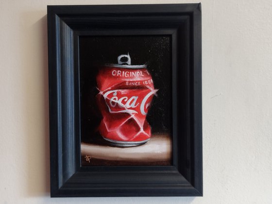 Small Coke crush still life