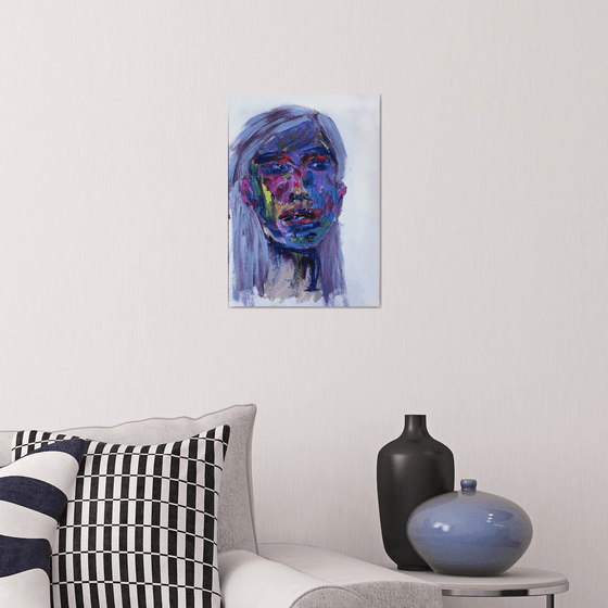 Expressive portrait I /  ORIGINAL PAINTING