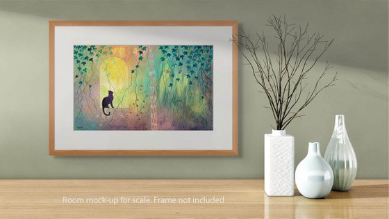 Black Cat in the Window