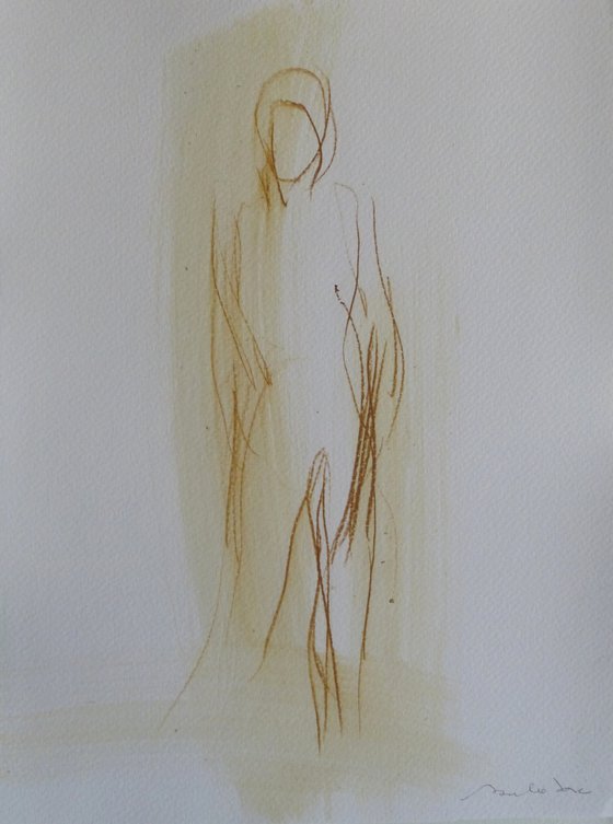 Minimalist Figure 20-6, ink and pencil on paper 24x32 cm