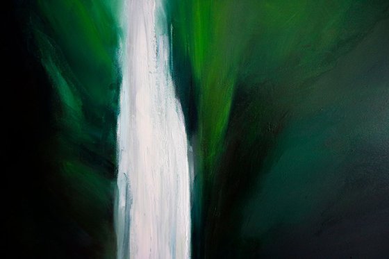 Oil painting on Canvas Waterfall Landscape