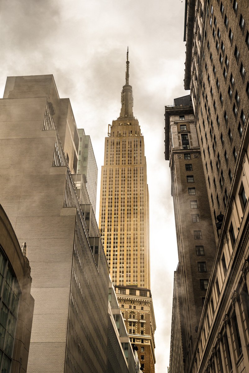 Photorealistic Cityscapes Photograph By Nick Psomiadis, 35 X 53", Nyc, Original Artwork