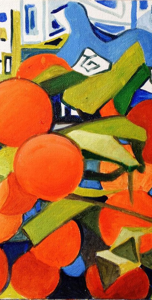 Tangerine and sky n 2 by Carlo Toma