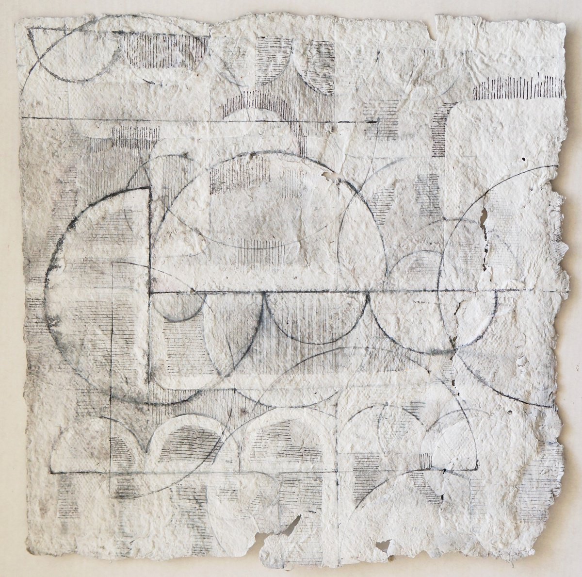 Geometric Abstract Painting By Anna Jannack, 12 X 12, Mind Shaping Xxiv, Original Artwork