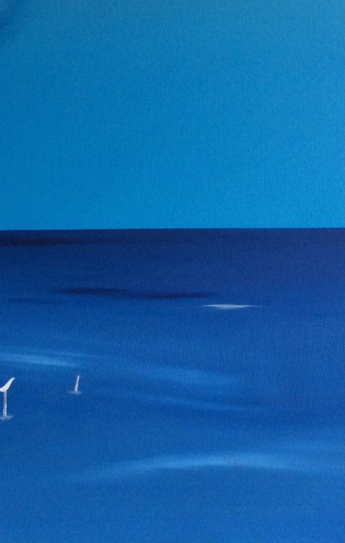 “Deep Blue” 77x51x2cm by Black Beret