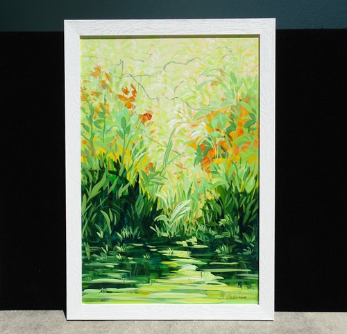 Magic Garden Lily Pond I by Sveta Osborne
