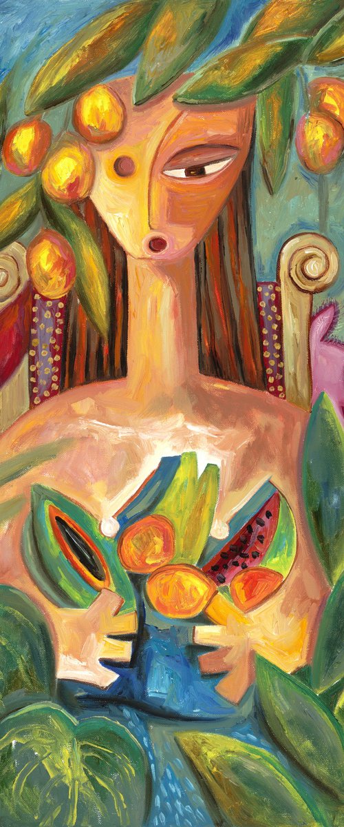 Nature: A Vivid Fusion of Figure and Flora by Dania Sierra