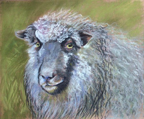 Sheep... /  ORIGINAL PAINTING by Salana Art Gallery