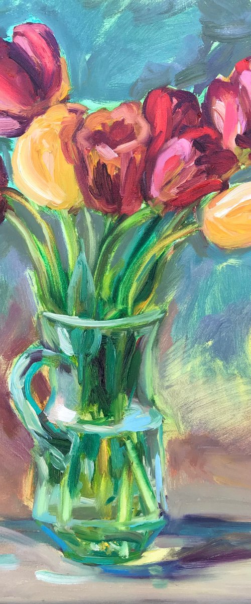 Tulips by Kateryna Krivchach