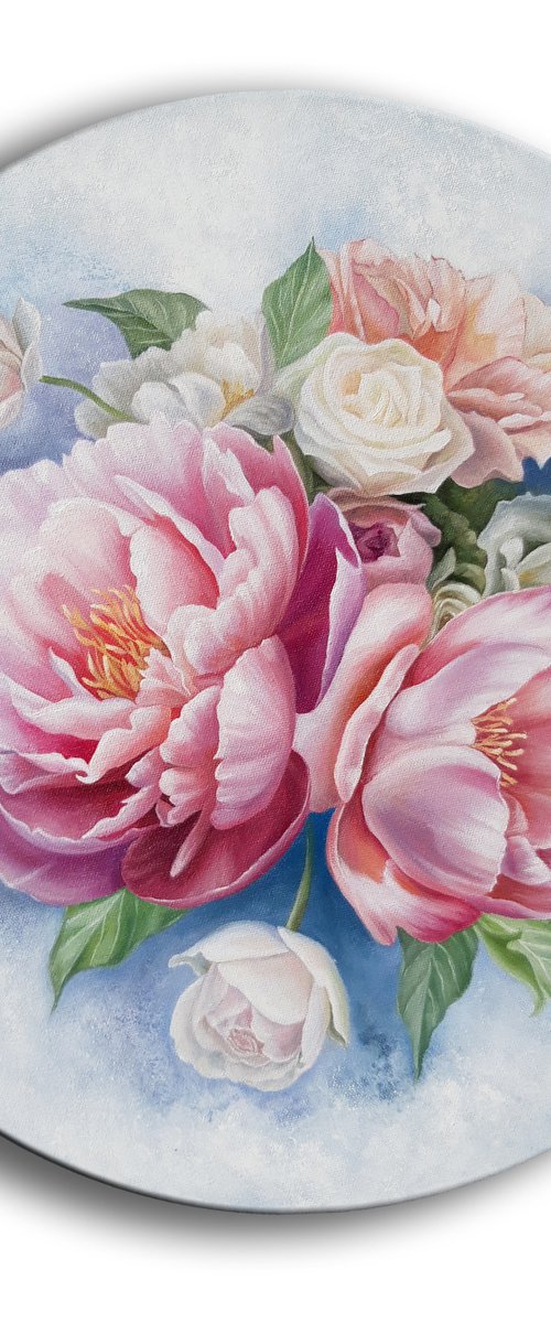 "Inspiration", peonies by Anna Steshenko