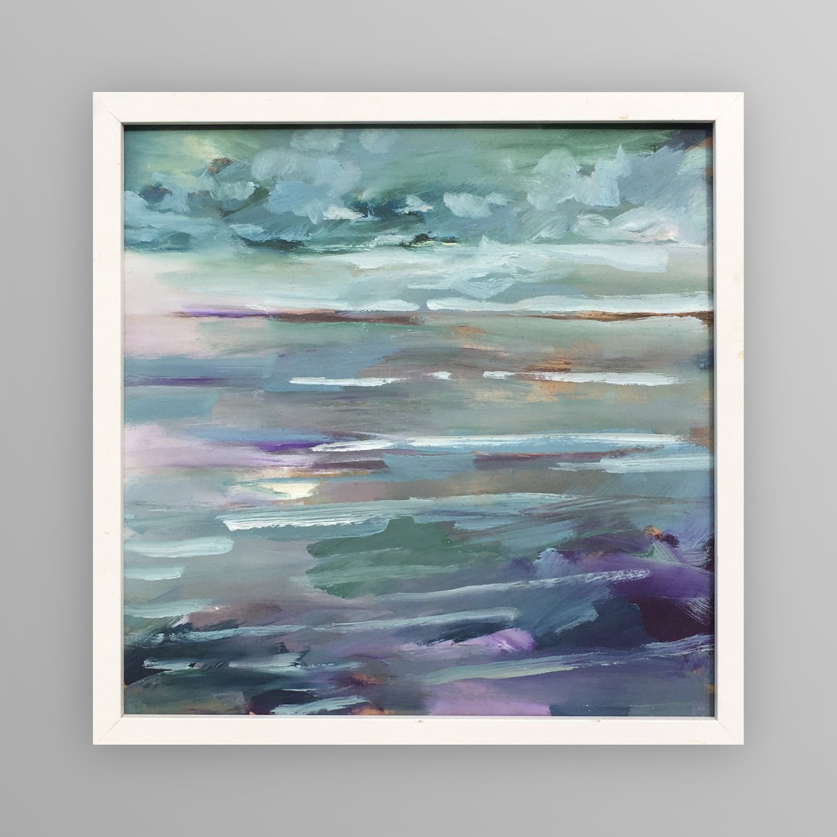 Impressionistic Landscape Oil Painting By Guy Pickford, 13 X 13, Clear Minded, Original Artwork