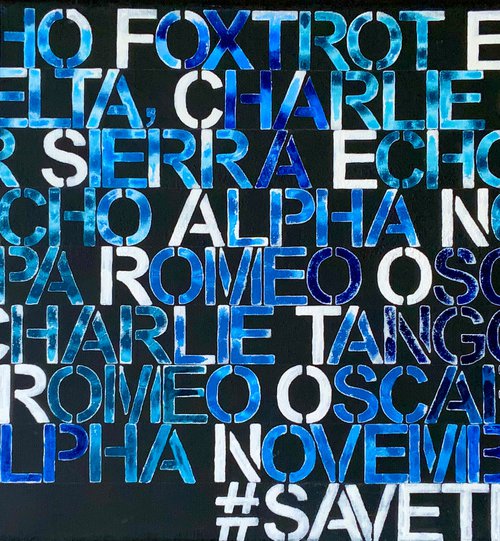 Save our oceans XXL No. 5521 by Anita Kaufmann