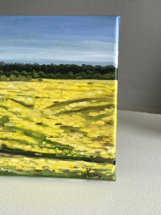 Original oil landscape on canvas 18x26cm