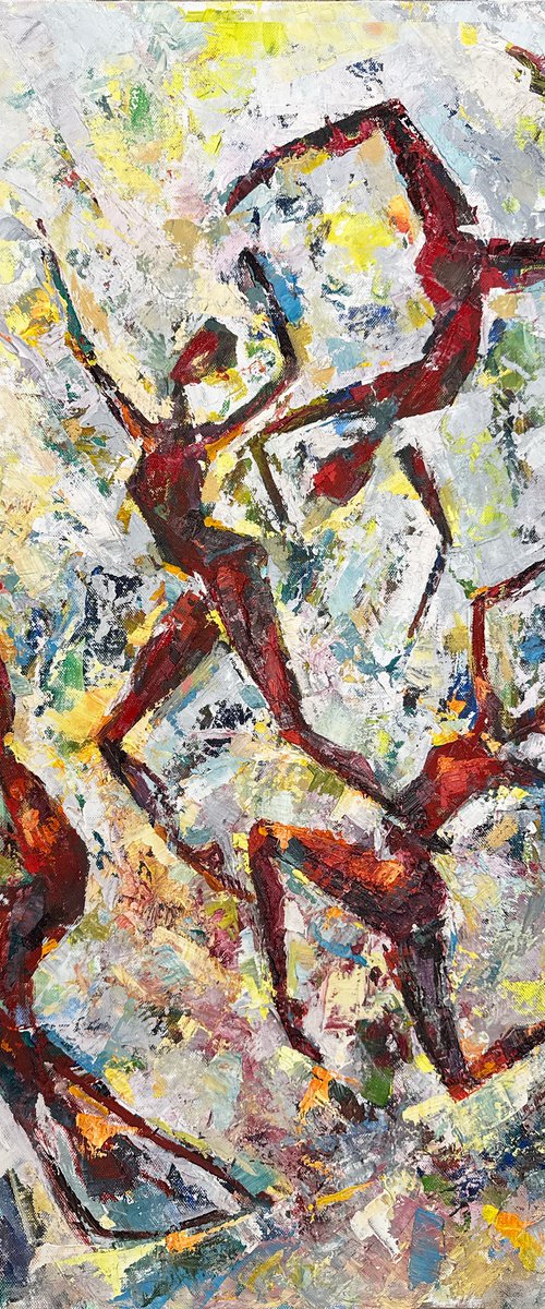 Embers of the Sacred Dance, Dancers Series by Paola Minekov