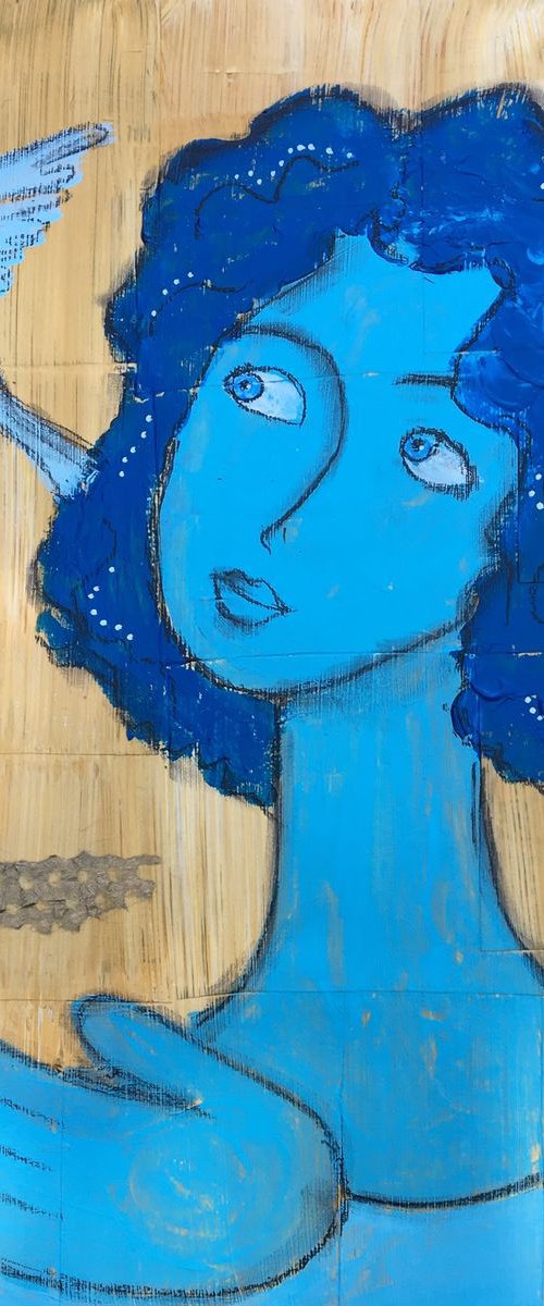 Girl with a bird by Anya Getter